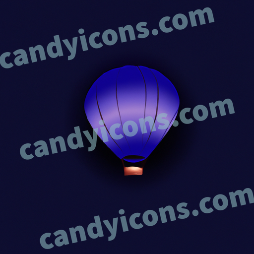 a hot air balloon app icon - ai app icon generator - phone app icon - app icon aesthetic