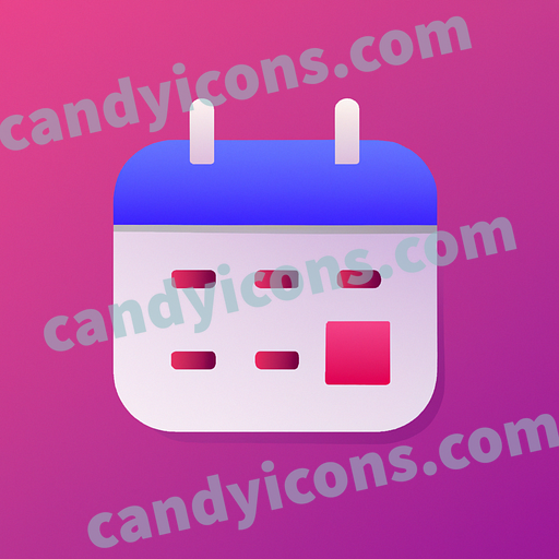 A minimalist calendar icon with date  app icon - ai app icon generator - phone app icon - app icon aesthetic
