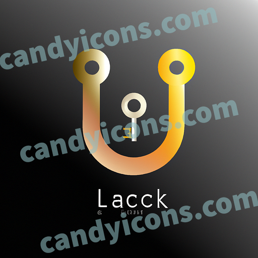 A stylized lock and chain  app icon - ai app icon generator - phone app icon - app icon aesthetic