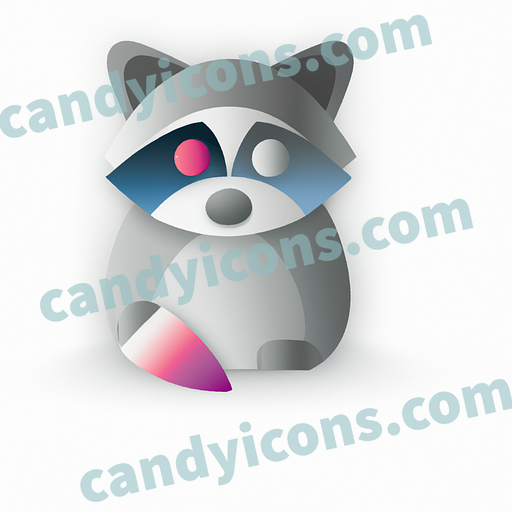 A whimsical and mischievous raccoon  app icon - ai app icon generator - phone app icon - app icon aesthetic