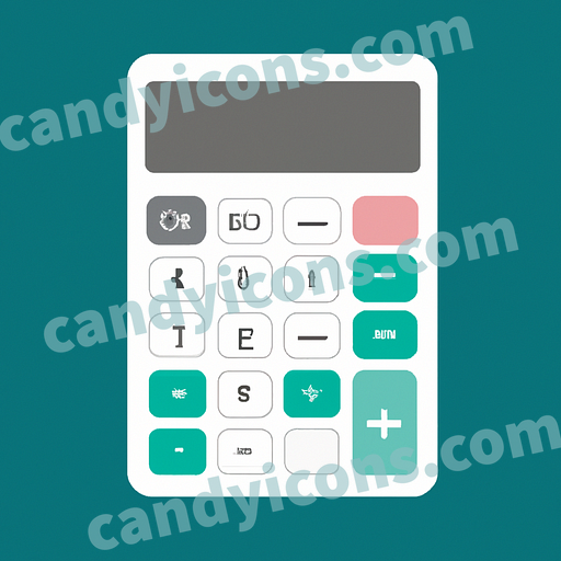 A minimalist calculator  app icon - ai app icon generator - phone app icon - app icon aesthetic