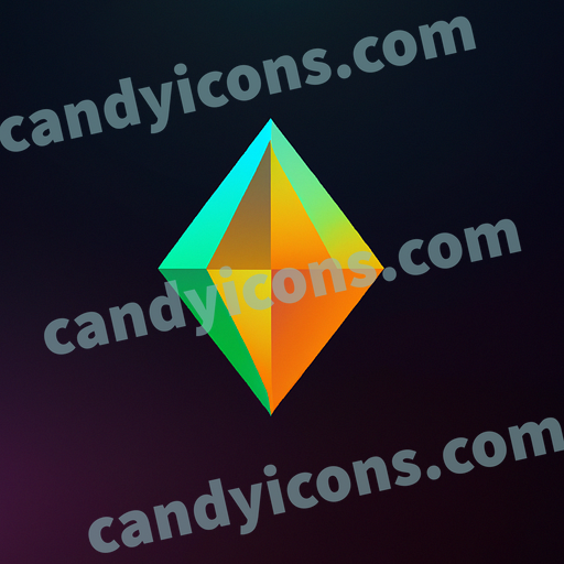 A stylized diamond gemstone  app icon - ai app icon generator - phone app icon - app icon aesthetic