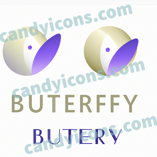 A graceful butterfly  app icon - ai app icon generator - phone app icon - app icon aesthetic