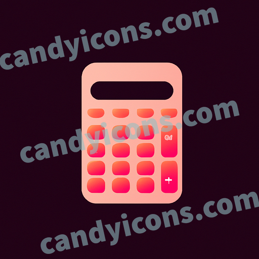 A sleek, minimalist calculator app icon - ai app icon generator - phone app icon - app icon aesthetic
