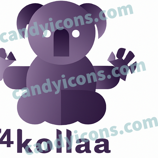 A mischievous, playful koala  app icon - ai app icon generator - phone app icon - app icon aesthetic