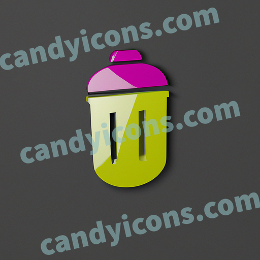 A stylized bin with a lid  app icon - ai app icon generator - phone app icon - app icon aesthetic