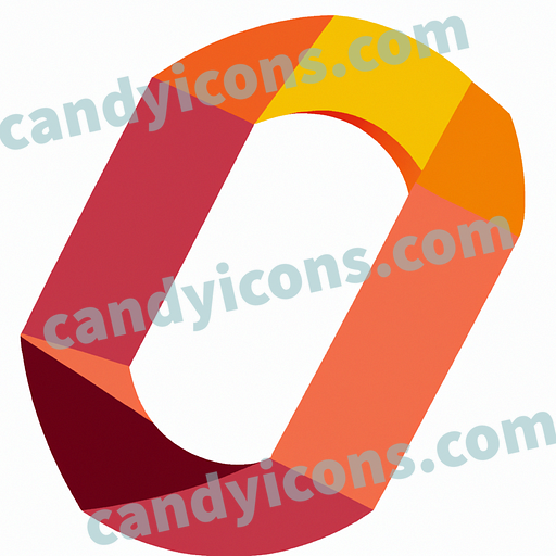 A slender, upright letter O  app icon - ai app icon generator - phone app icon - app icon aesthetic