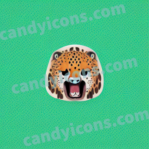 a cheetah app icon - ai app icon generator - phone app icon - app icon aesthetic
