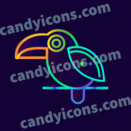 a toucan app icon - ai app icon generator - phone app icon - app icon aesthetic
