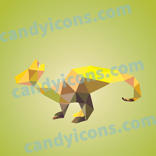 A playful, cartoon-style dinosaur  app icon - ai app icon generator - phone app icon - app icon aesthetic