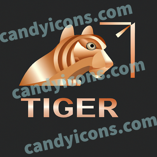 A majestic, roaring tiger  app icon - ai app icon generator - phone app icon - app icon aesthetic