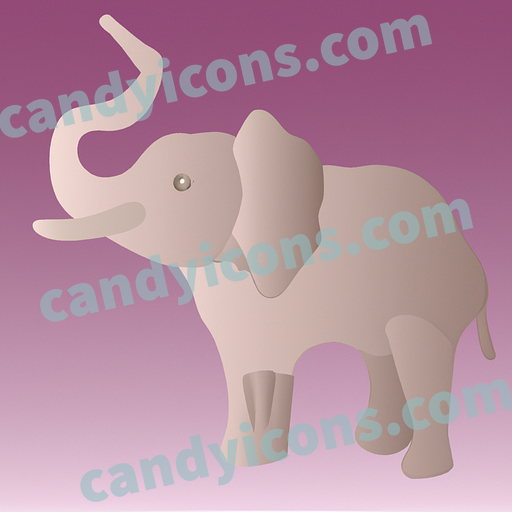 A detailed elephant  app icon - ai app icon generator - phone app icon - app icon aesthetic