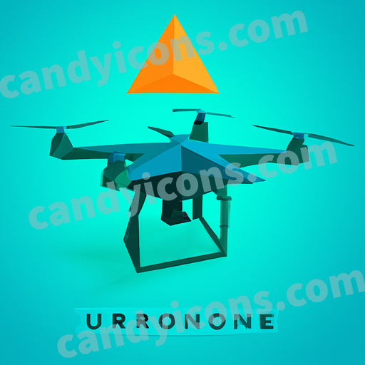 A futuristic drone or quadcopter  app icon - ai app icon generator - phone app icon - app icon aesthetic