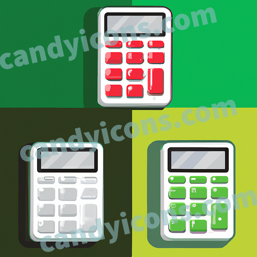 A modern-looking calculator  app icon - ai app icon generator - phone app icon - app icon aesthetic
