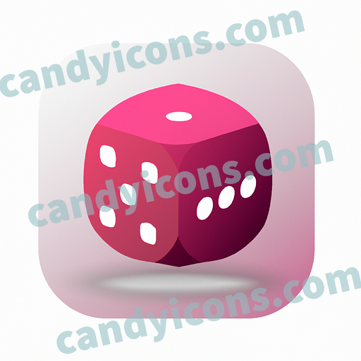 a dice app icon - ai app icon generator - phone app icon - app icon aesthetic