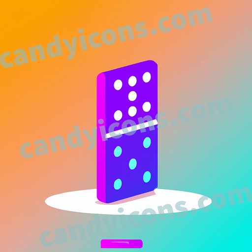 a domino piece app icon - ai app icon generator - phone app icon - app icon aesthetic