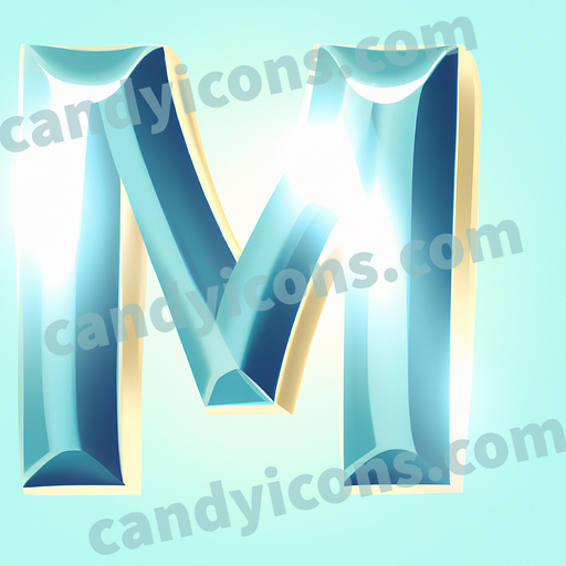 A timeless and elegant letter M  app icon - ai app icon generator - phone app icon - app icon aesthetic