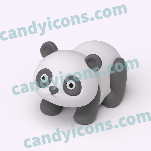 An adorable and curious baby panda  app icon - ai app icon generator - phone app icon - app icon aesthetic