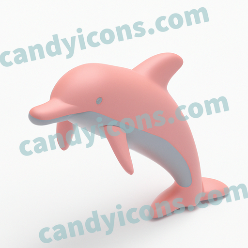 A curious and friendly dolphin  app icon - ai app icon generator - phone app icon - app icon aesthetic