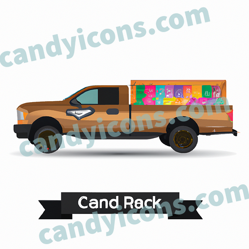A big, beefy pickup truck  app icon - ai app icon generator - phone app icon - app icon aesthetic