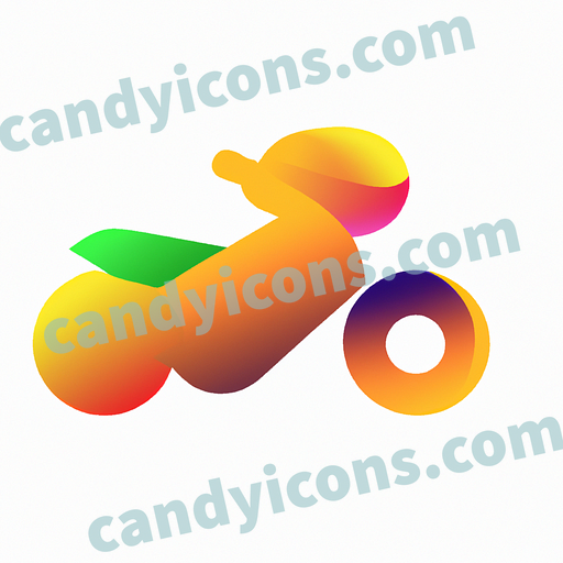 A smooth and fast motorcycle  app icon - ai app icon generator - phone app icon - app icon aesthetic