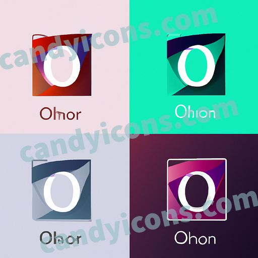A smooth and flowing letter O  app icon - ai app icon generator - phone app icon - app icon aesthetic