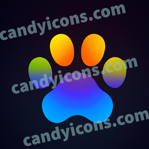 a paw app icon - ai app icon generator - phone app icon - app icon aesthetic