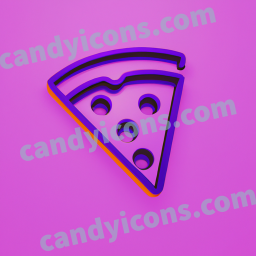 a slice of pizza app icon - ai app icon generator - phone app icon - app icon aesthetic
