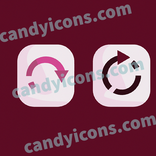 A minimalist refresh icon with arrow  app icon - ai app icon generator - phone app icon - app icon aesthetic