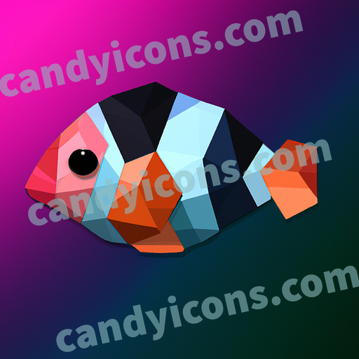 a clownfish app icon - ai app icon generator - phone app icon - app icon aesthetic