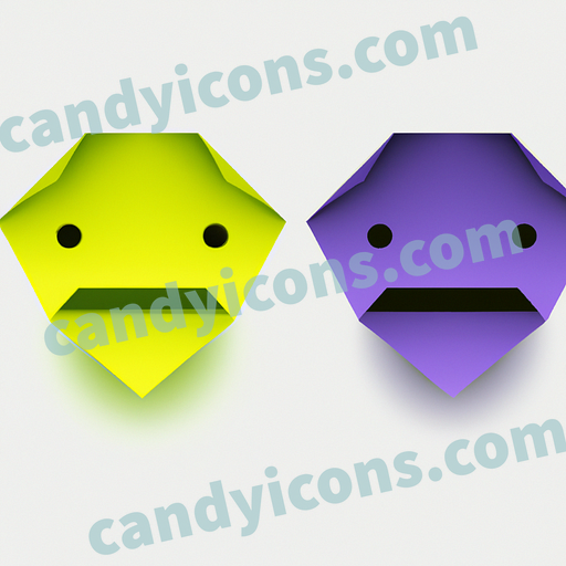 A scared, frightened smiley face  app icon - ai app icon generator - phone app icon - app icon aesthetic