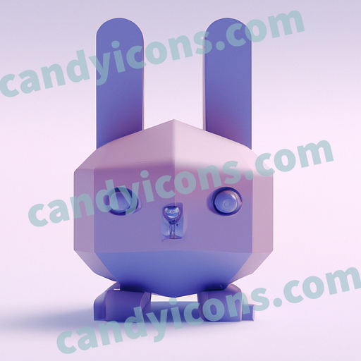 A sweet and fuzzy bunny rabbit  app icon - ai app icon generator - phone app icon - app icon aesthetic