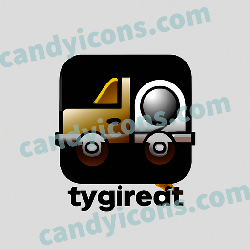 A sturdy, rugged pickup truck  app icon - ai app icon generator - phone app icon - app icon aesthetic