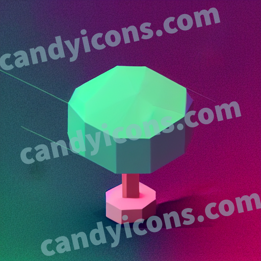 An app icon of An antena in sea green , hot pink , blush pink color scheme