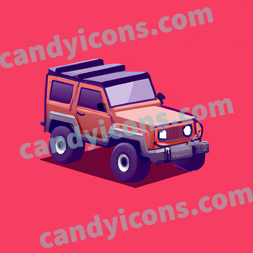A classic and rugged Jeep vehicle  app icon - ai app icon generator - phone app icon - app icon aesthetic