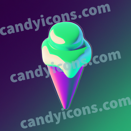 an Ice cream cone app icon - ai app icon generator - phone app icon - app icon aesthetic