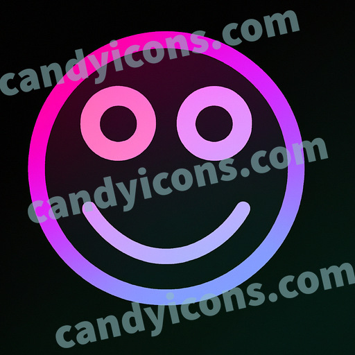 A sarcastic and eye-rolling smiley face  app icon - ai app icon generator - phone app icon - app icon aesthetic