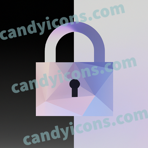A minimalist padlock app icon - ai app icon generator - phone app icon - app icon aesthetic