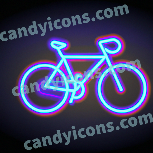 A fun, cartoon-style bicycle  app icon - ai app icon generator - phone app icon - app icon aesthetic