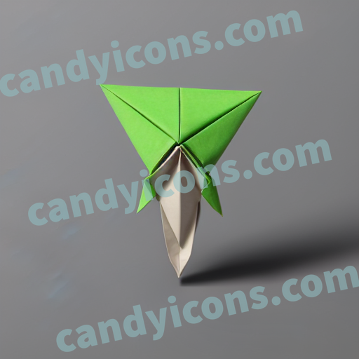 an origami ninja dart app icon - ai app icon generator - phone app icon - app icon aesthetic