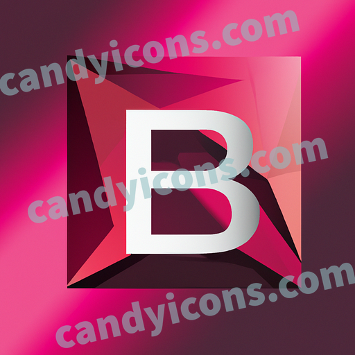 A futuristic letter B  app icon - ai app icon generator - phone app icon - app icon aesthetic