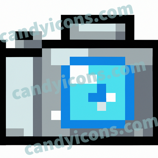 A cute, cartoon-style camera app icon - ai app icon generator - phone app icon - app icon aesthetic