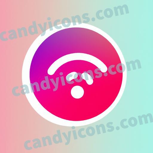 An app icon of Internet in hot pink , light sea green , antique white , crimson color scheme