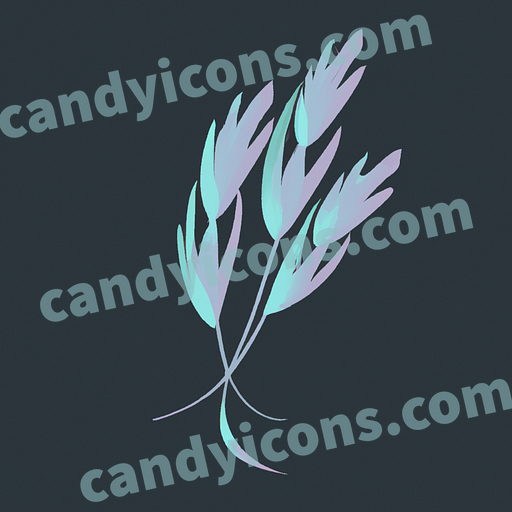 A fragrant lavender sprig  app icon - ai app icon generator - phone app icon - app icon aesthetic
