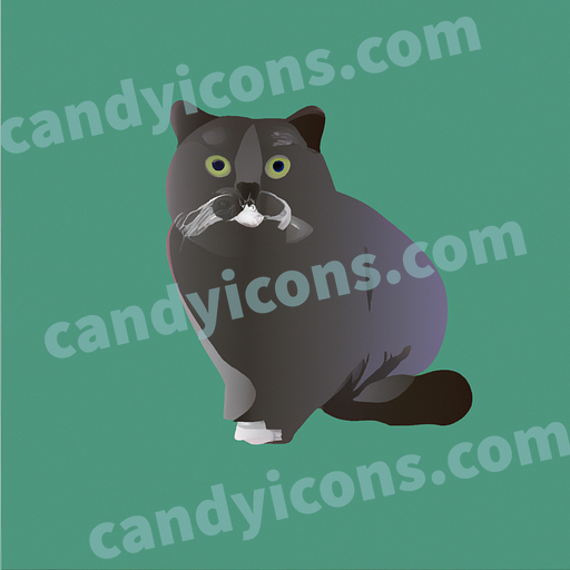 a british shorthair cat app icon - ai app icon generator - phone app icon - app icon aesthetic
