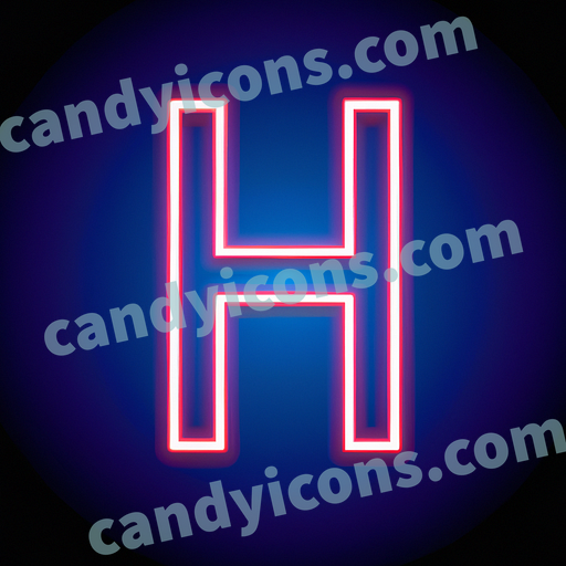 A tall, elegant letter H  app icon - ai app icon generator - phone app icon - app icon aesthetic