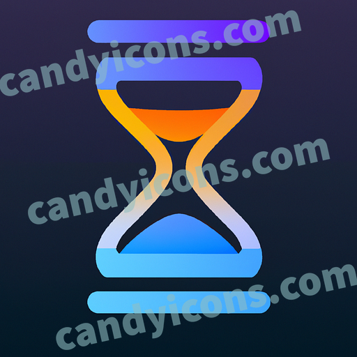 an hourglass app icon - ai app icon generator - phone app icon - app icon aesthetic
