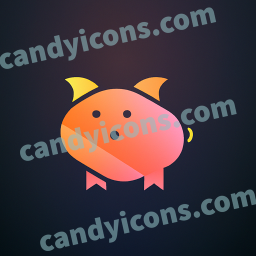 a pig app icon - ai app icon generator - phone app icon - app icon aesthetic