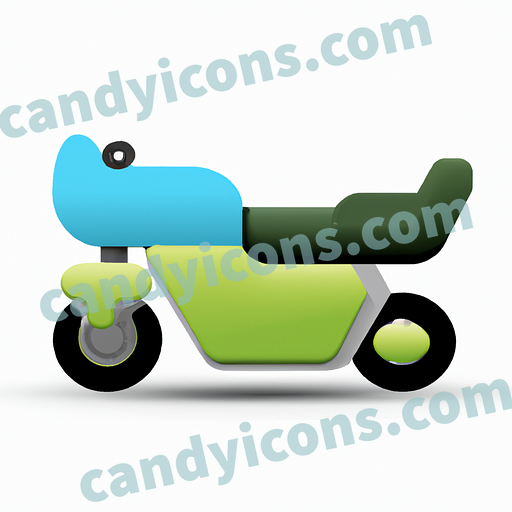 A muscular, tough motorcycle with leather seat  app icon - ai app icon generator - phone app icon - app icon aesthetic