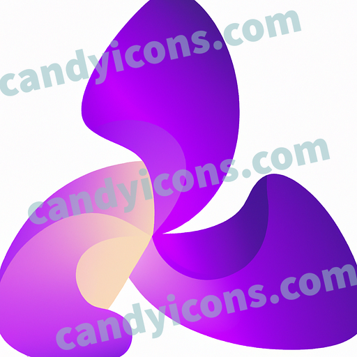 A vibrant, intense purple lilac blossom  app icon - ai app icon generator - phone app icon - app icon aesthetic